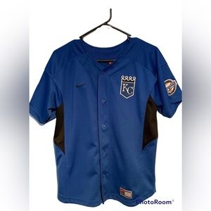Vintage Nike Kansas City Royals Jersey Youth 16/18 Angel Berrroa EUC